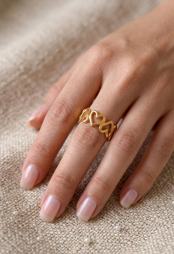 Delulu Love Ring –  Anti Tarnish Adjustable Ring