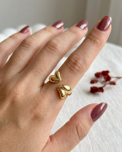 Golden Crush Ring –  Anti Tarnish Adjustable Ring