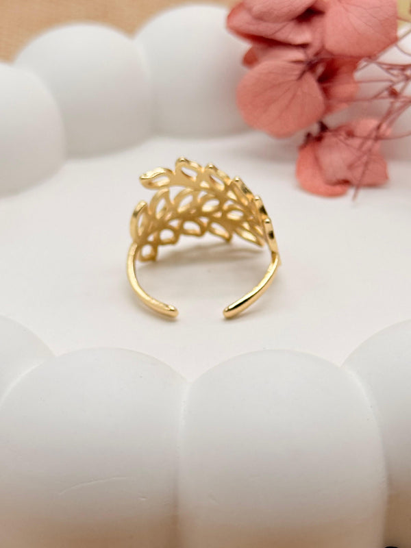 Golden Vine Ring –  Anti Tarnish Adjustable Ring