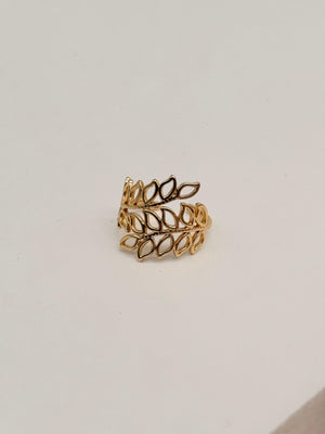 Golden Vine Ring –  Anti Tarnish Adjustable Ring