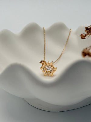 Frostelle – Snowflake-Inspired Pendant Necklace
