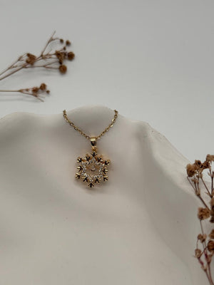 Frostelle – Snowflake-Inspired Pendant Necklace