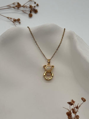 BearBelle – Sparkling Teddy Pendant Necklace