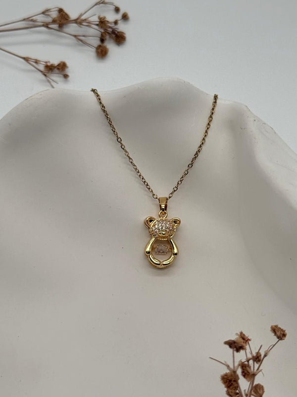 BearBelle – Sparkling Teddy Pendant Necklace