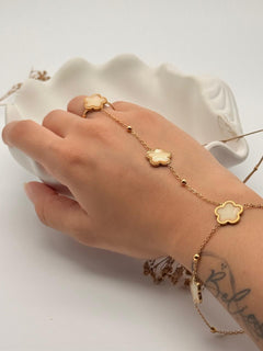 Bloom Aura – Adjustable Anti Tarnish Hand Chain