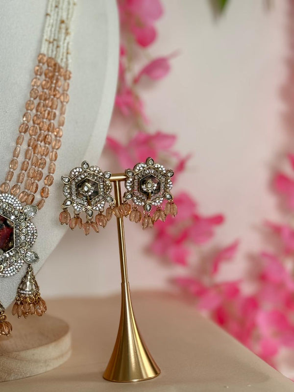 Dreamy Pastels – Crystal Beaded Long Mala Set