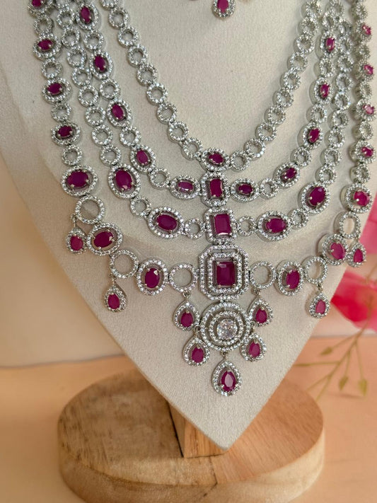 Queen’s Grace – American Diamond Necklace Set