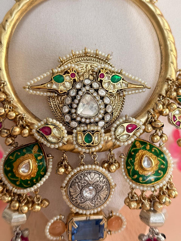 Imperial Charm Pachi Kundan Hasli