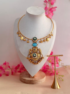 Turquoise Divine Heritage Hasli Set