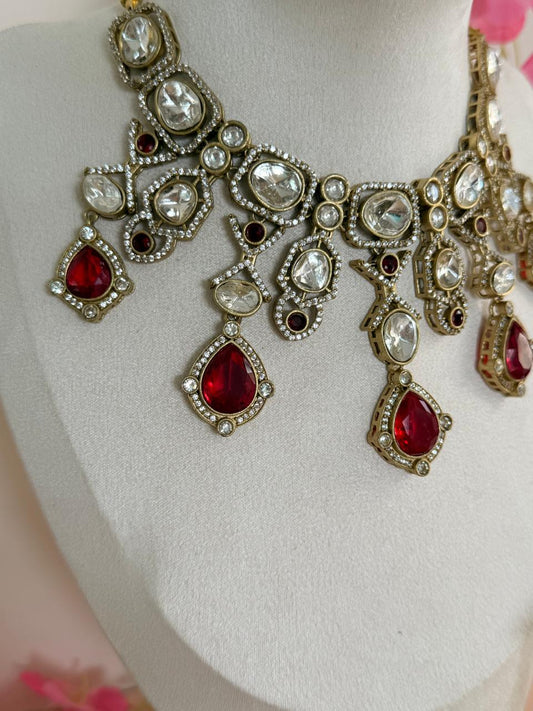 Vintage Heirloom – Mossonite Replica Necklace Set