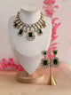Emerald Elegance – Mossonite Replica Necklace Set