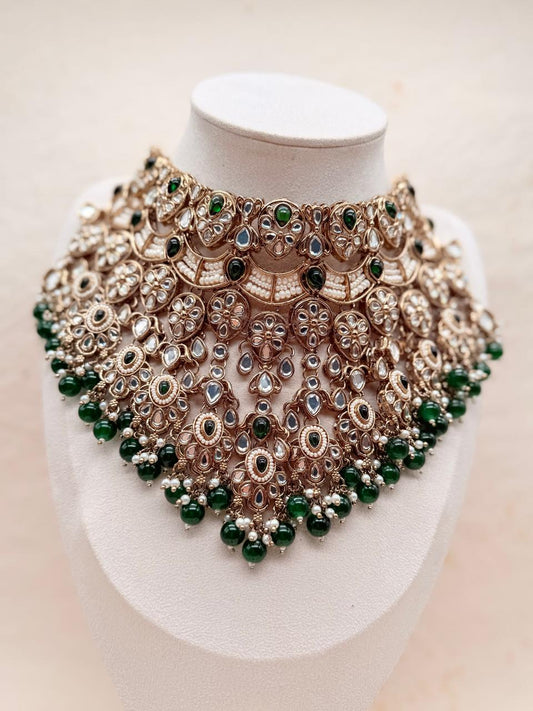 Rajmohika Kundan Replica Bridal Set