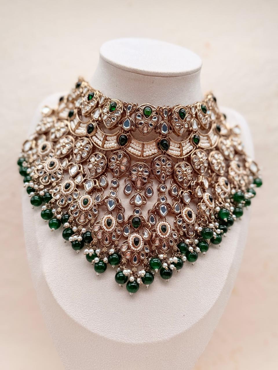 Rajmohika Kundan Replica Bridal Set