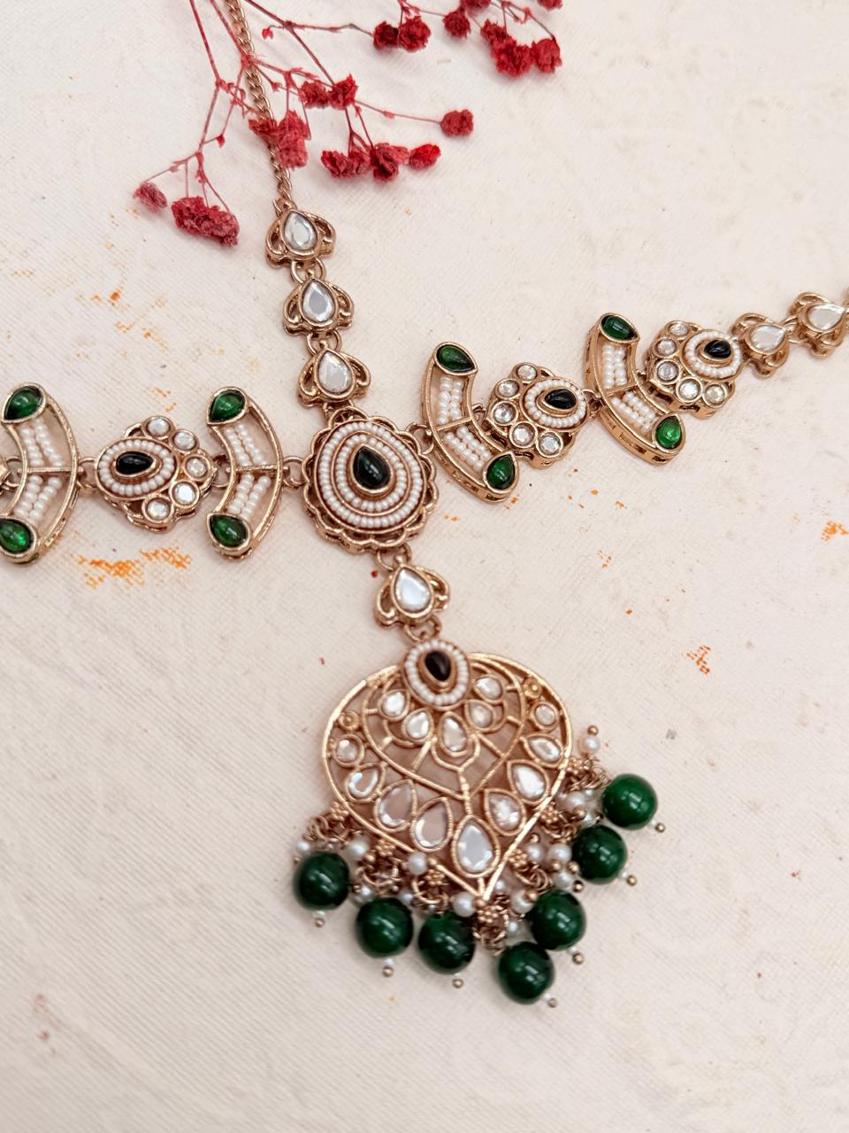 Rajmohika Kundan Replica Bridal Set