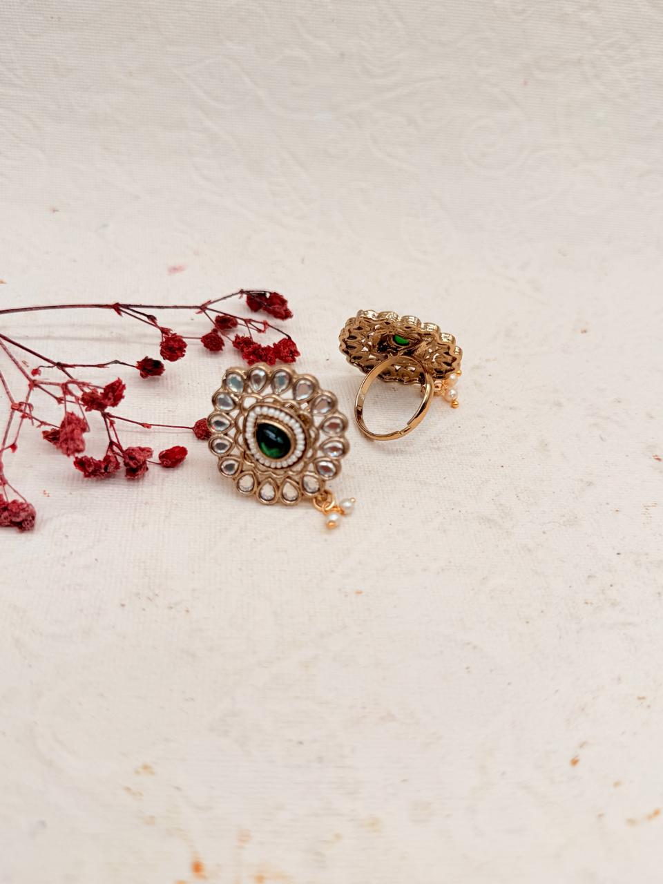 Rajmohika Kundan Replica Bridal Set