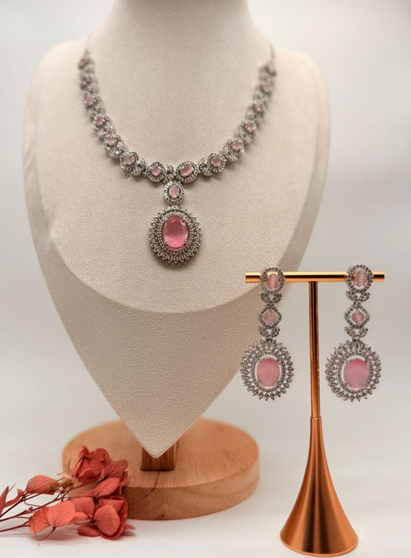 Pink Celestia – AD Necklace Set