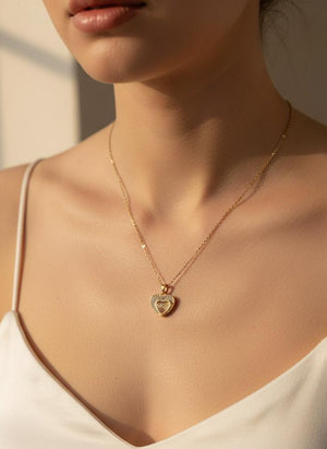 Lumière  – Heart-Shaped Love Pendant Necklace ✨