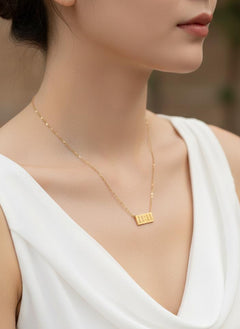 Divine Whisper – Eternal Glow Anti-Tarnish Gold Necklace