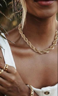 Regal Twine – Anti Tarnish Hasli Necklace