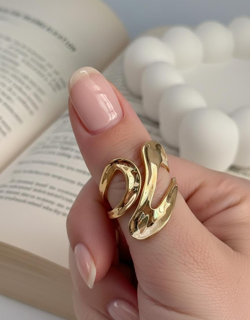 Fluid Flex –  Anti Tarnish Adjustable Dainty Ring