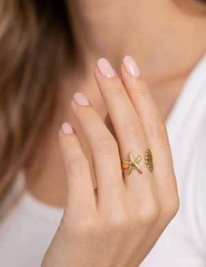 Shell Yeah –  Anti Tarnish Adjustable Ring