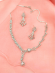 Clear Gleam – American Diamond Necklace Set