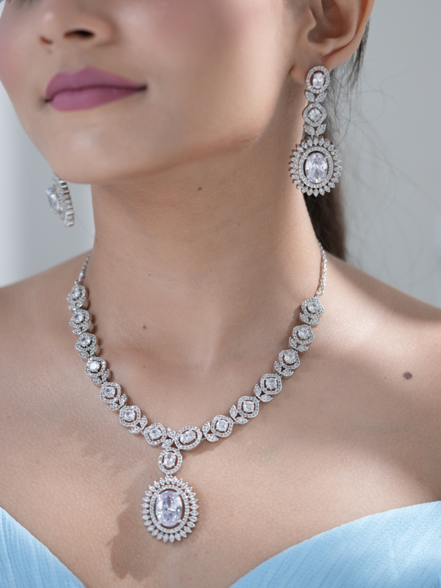 Clear Celestia – AD Necklace Set