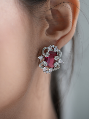 Sovereign Spark AD Necklace Set – Ruby Radiance Edition