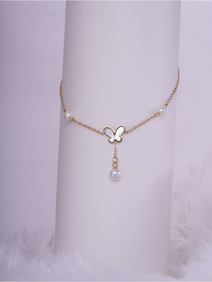 Flutter Pearl – Anti Tarnish Anklet