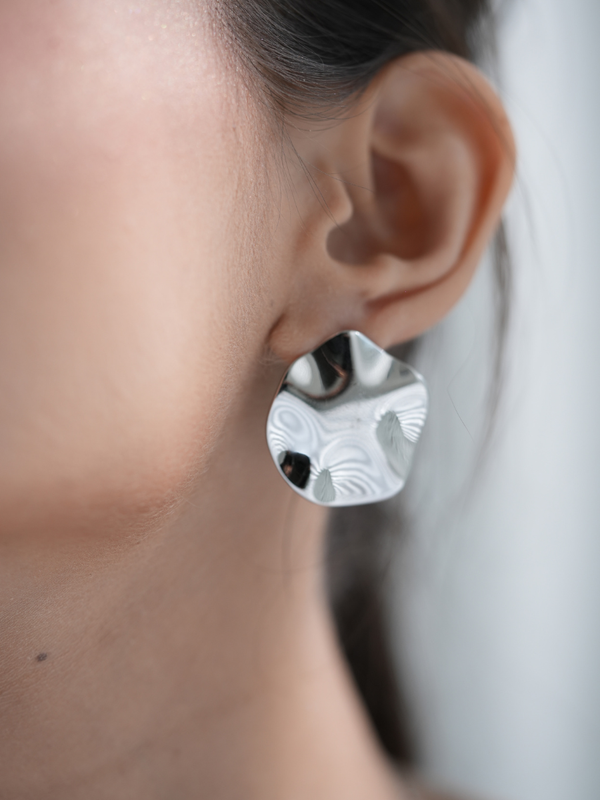 Lunar Folds – Anti Tarnish Earrings