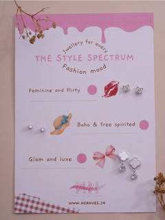 Silver Serenity 3-Pair Earrings Combo