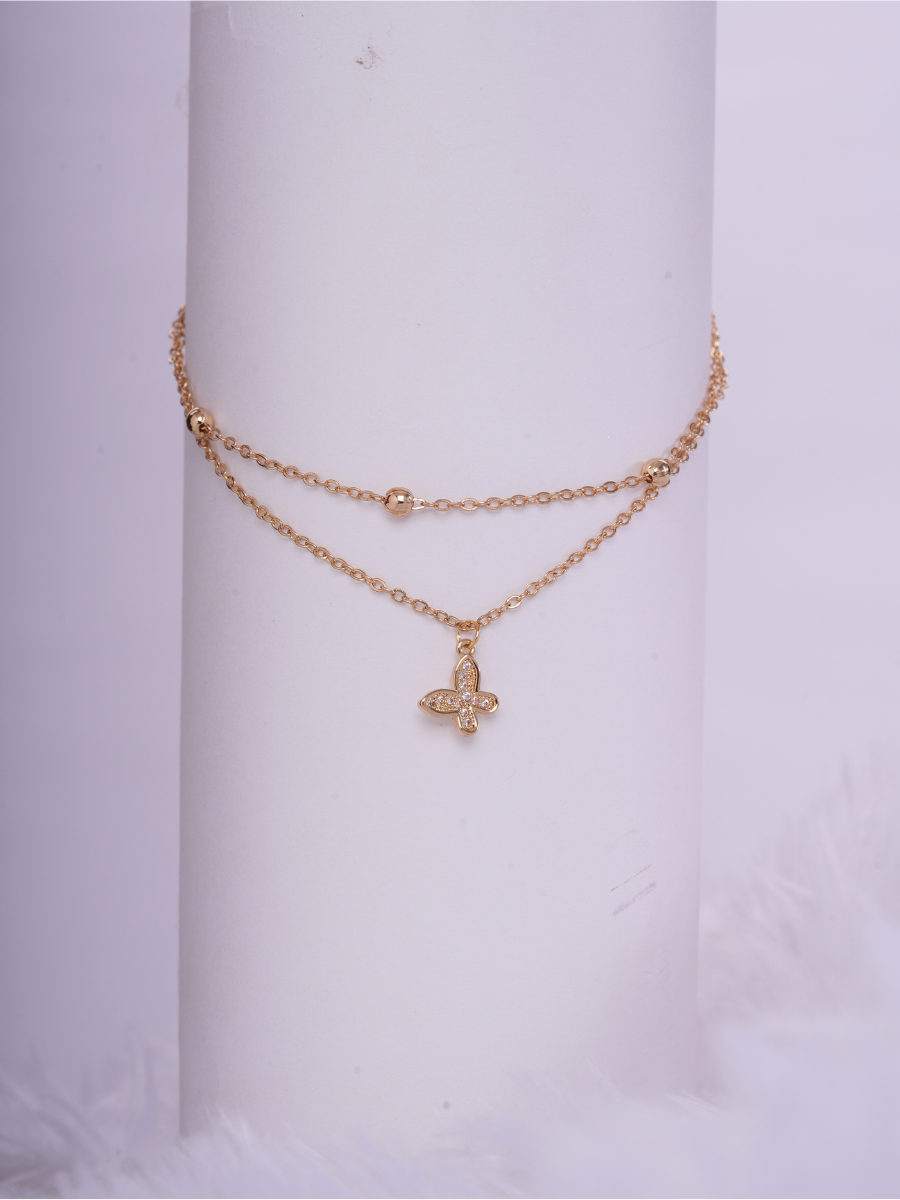 Soft Stroll – Anti Tarnish Charm Anklet