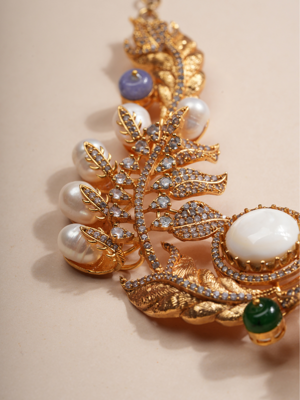 Royal Peacock Paradise Designer Necklace Set