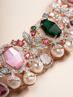 Starfall Luxe Gem & Pearl Choker Set