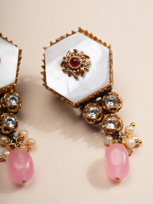 Majestic Aura Pastel Gemstone Necklace & Earrings Set