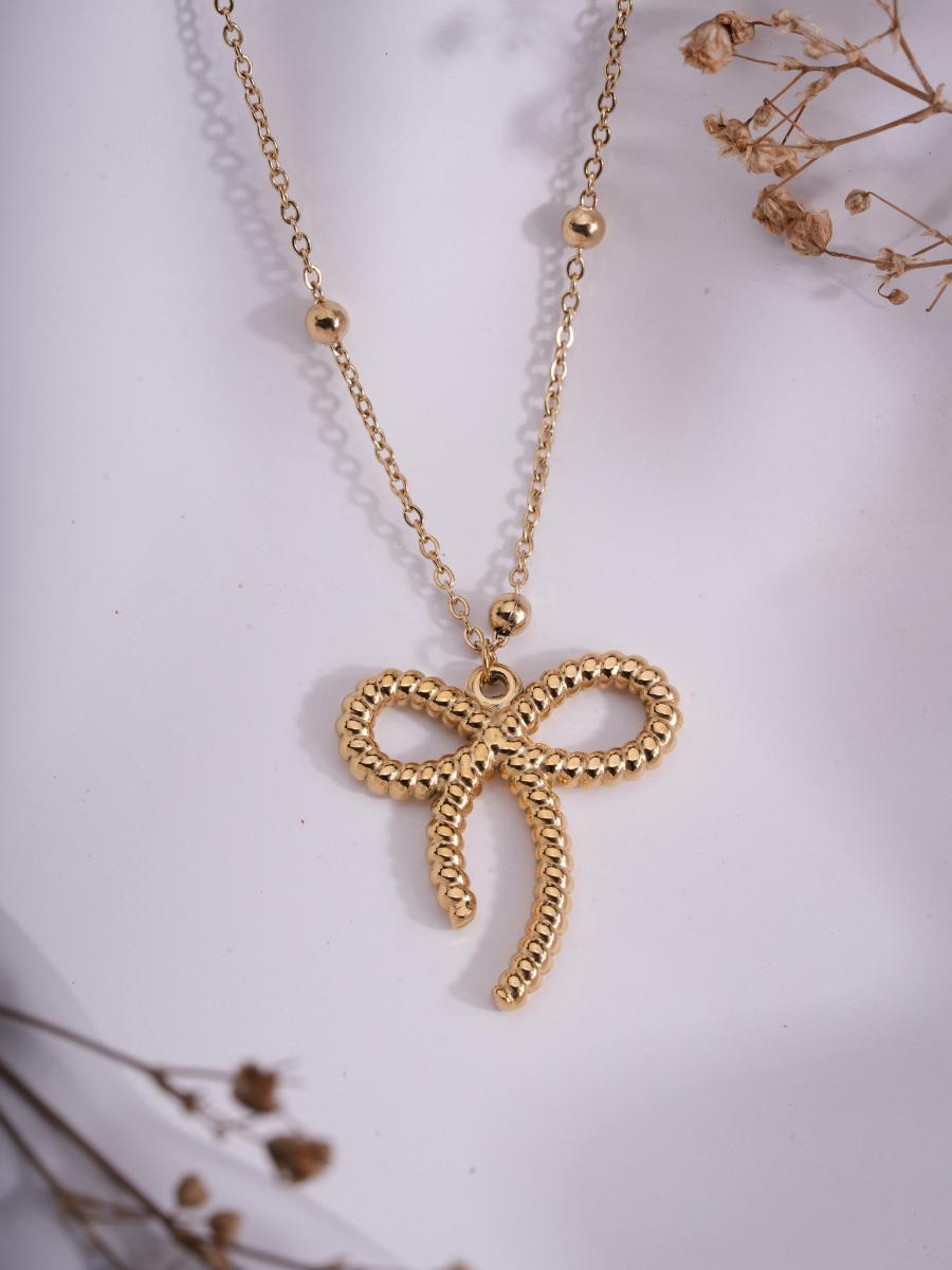 Bow Belle – Trendy Anti-Tarnish Necklace