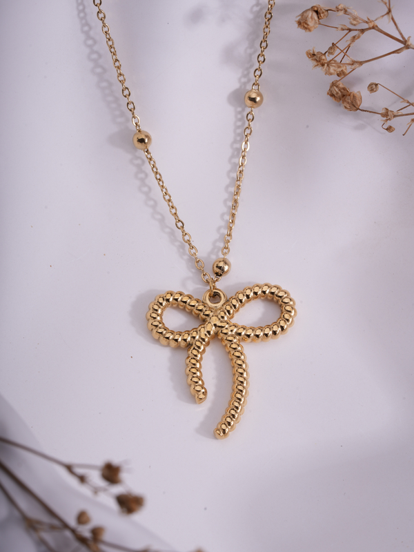 Bow Belle – Trendy Anti-Tarnish Necklace