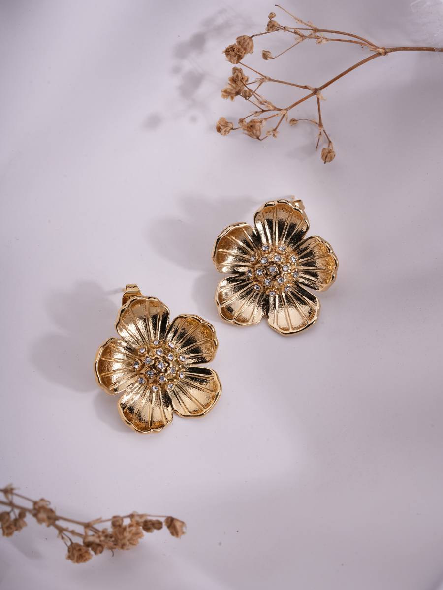Floral Glaze – Anti Tarnish Earrings