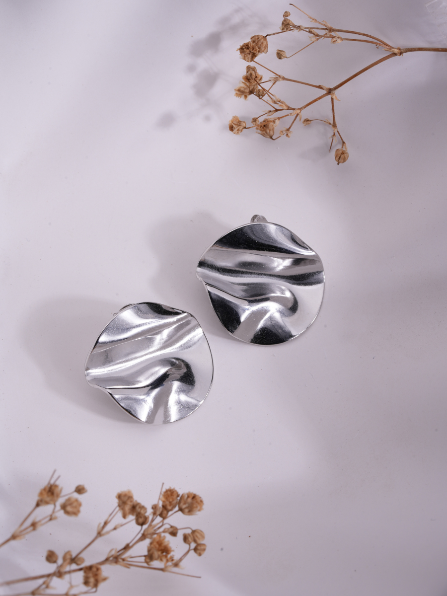 Frost Ripple – Anti Tarnish Earrings