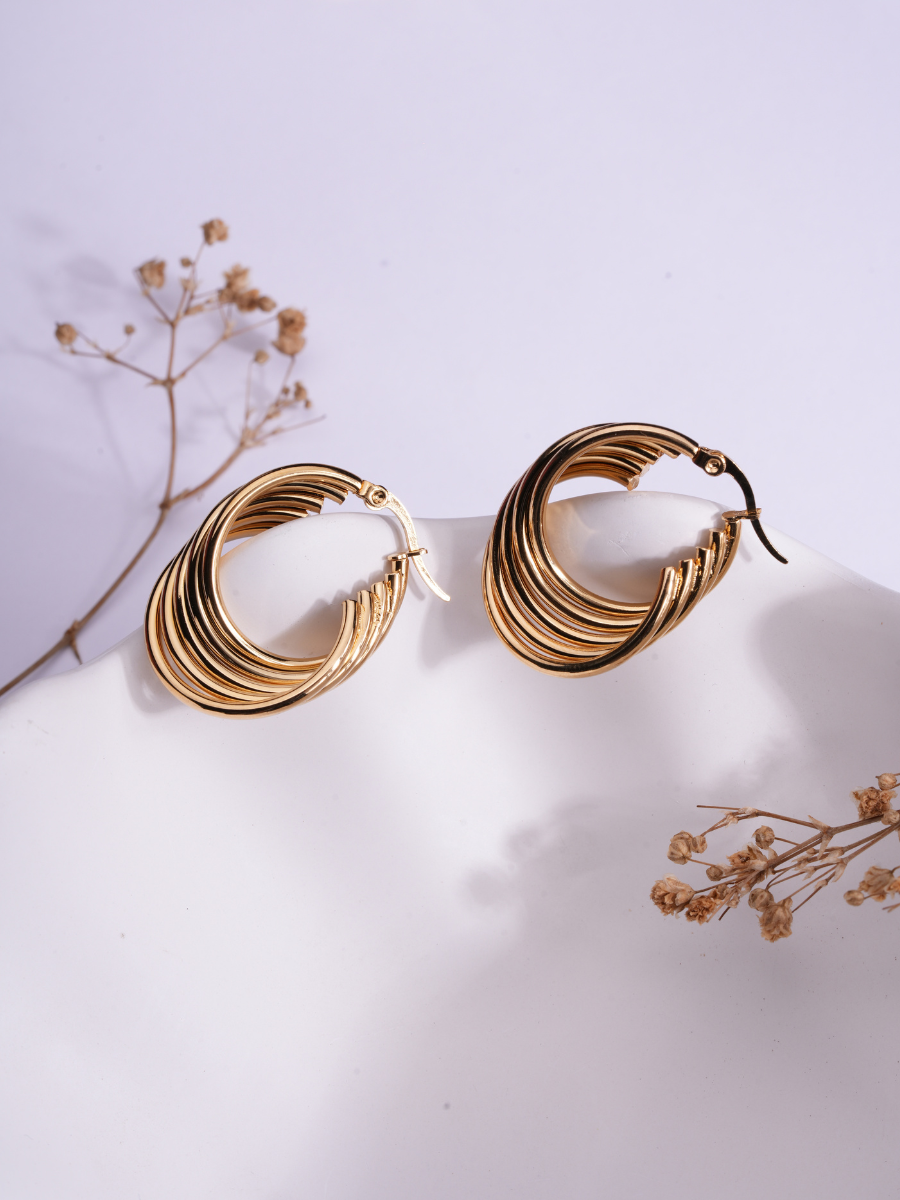 Swirluxe – Anti Tarnish Hoops
