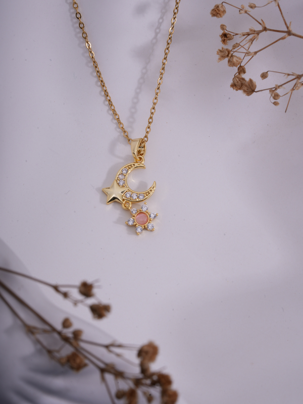 Night Glow – Celestial Pendant Necklace