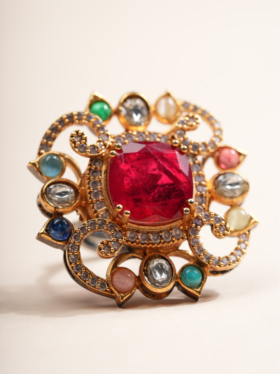 Royal Navratna Radiance Ring