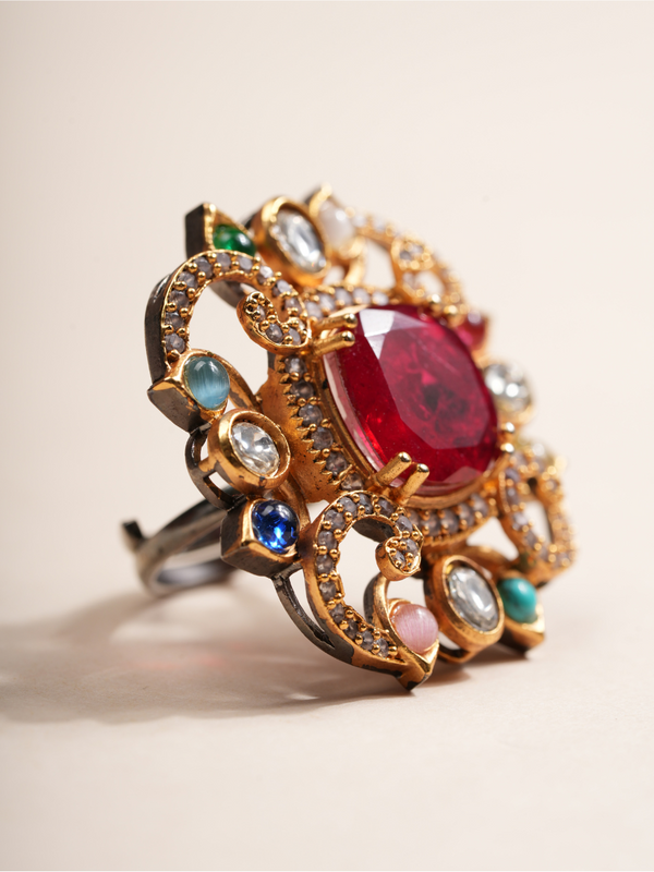 Royal Navratna Radiance Ring