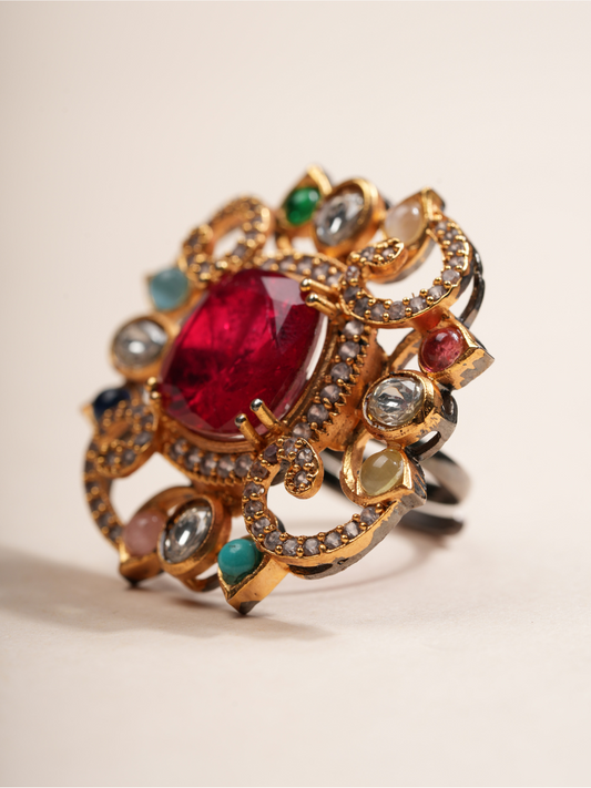 Royal Navratna Radiance Ring
