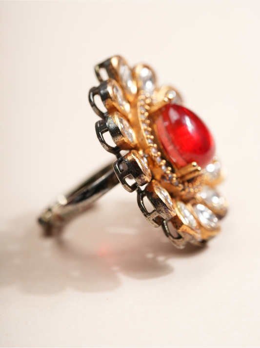 Ruby Radiance – Statement Ring