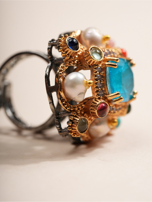 Navratna Glory – Statement Ring