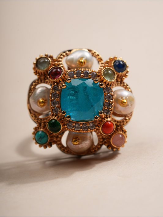 Navratna Glory – Statement Ring