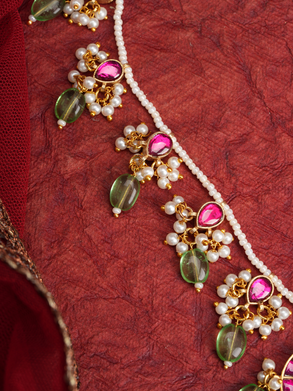 Royal Moonlight Jadau Necklace