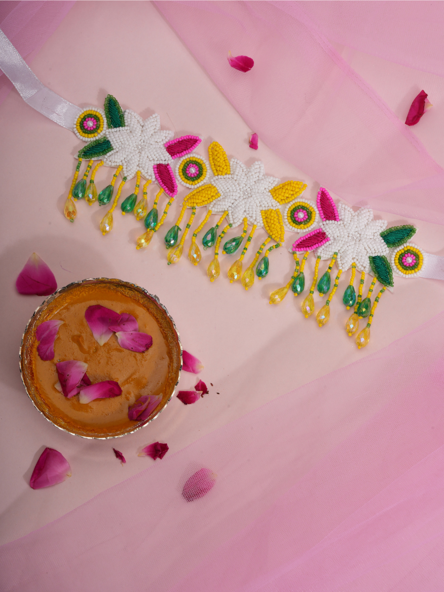 Phoolrani – Vibrant Handmade Haldi Jewellery Set