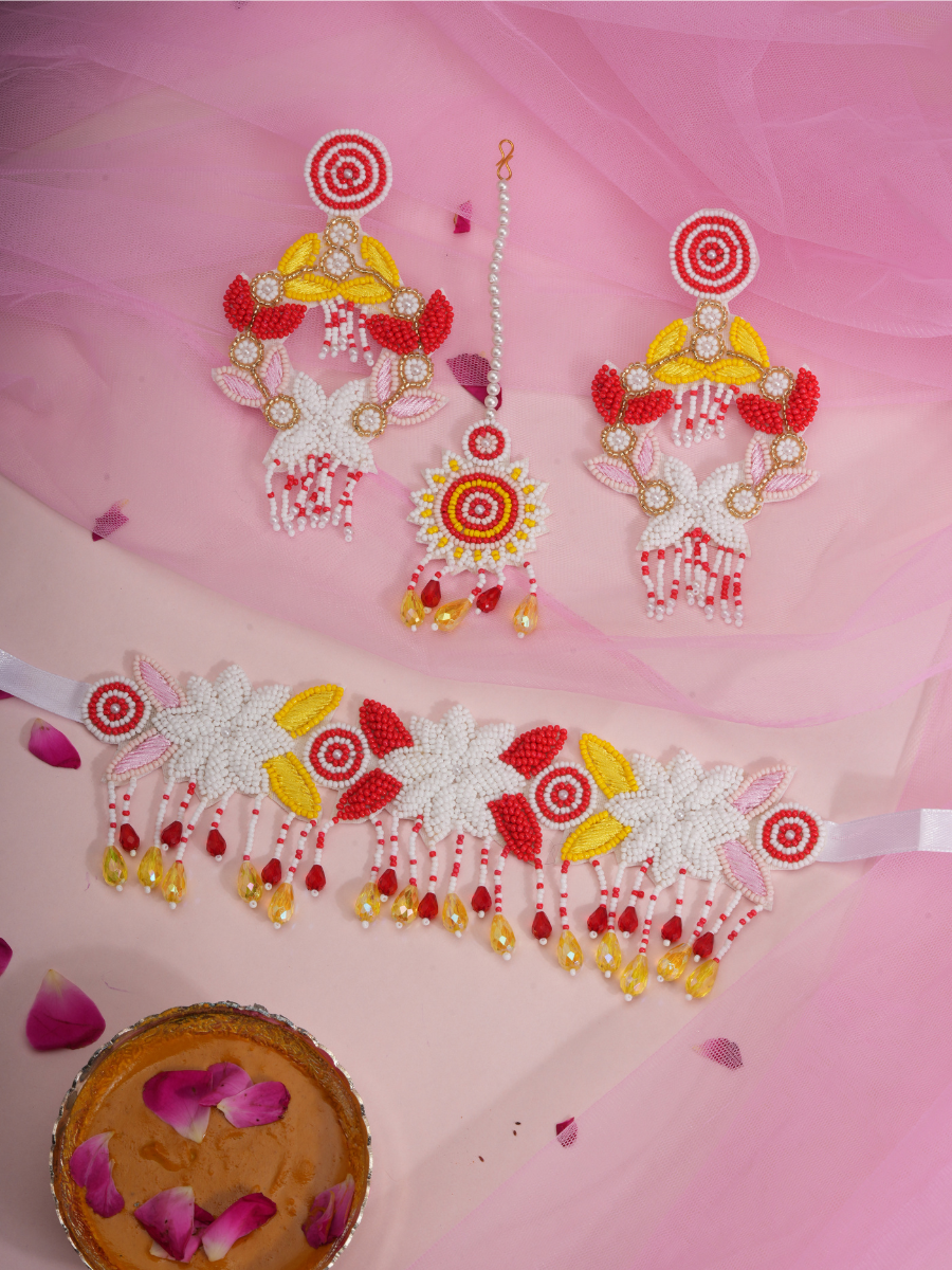 Phool Jhilmil – Handmade Floral Jewellery Set